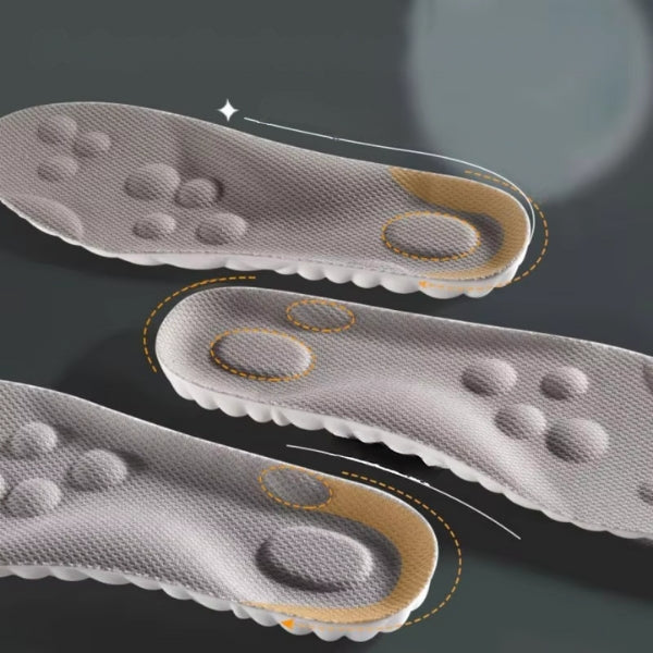 4D Cloud Sport Insoles – Breathable, Shock-Absorbing Comfort