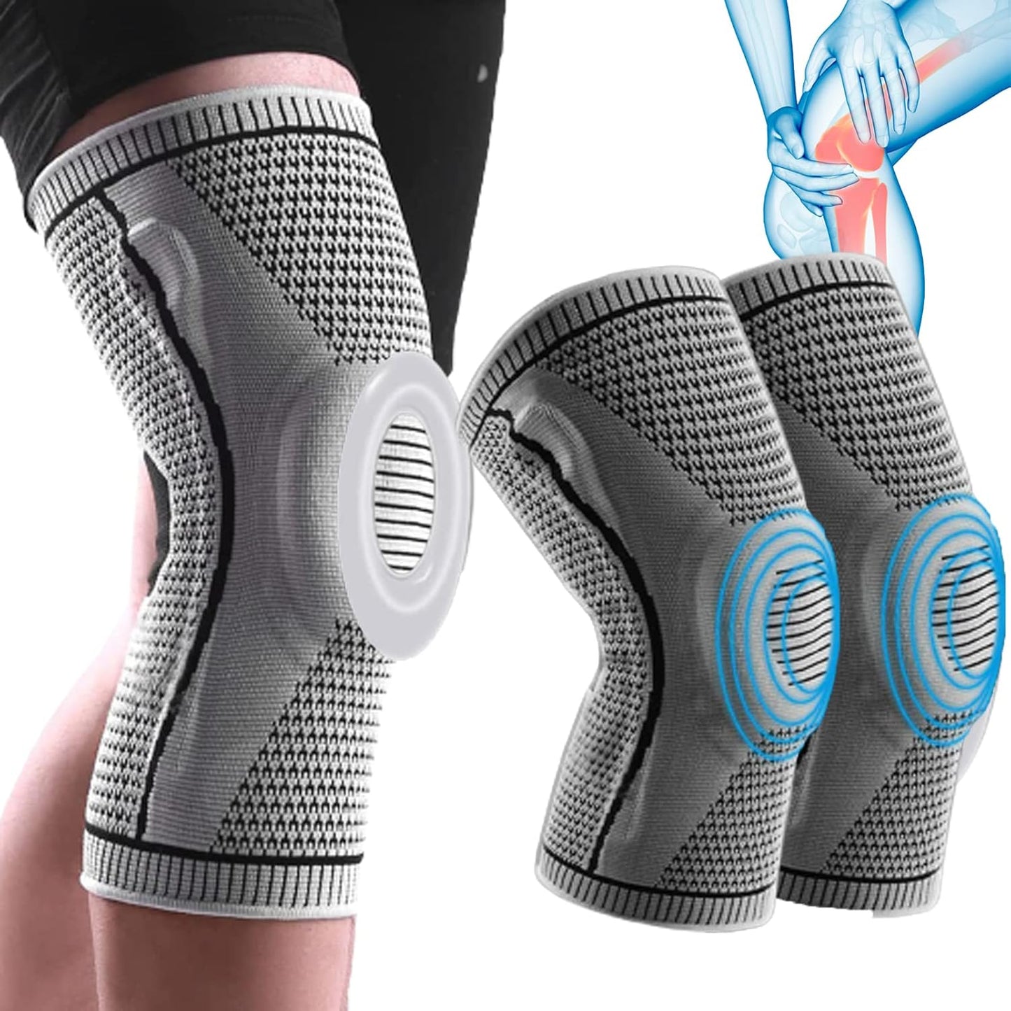 Knee Brace Strap with Patella Support – Pain Relief & Sports Protection