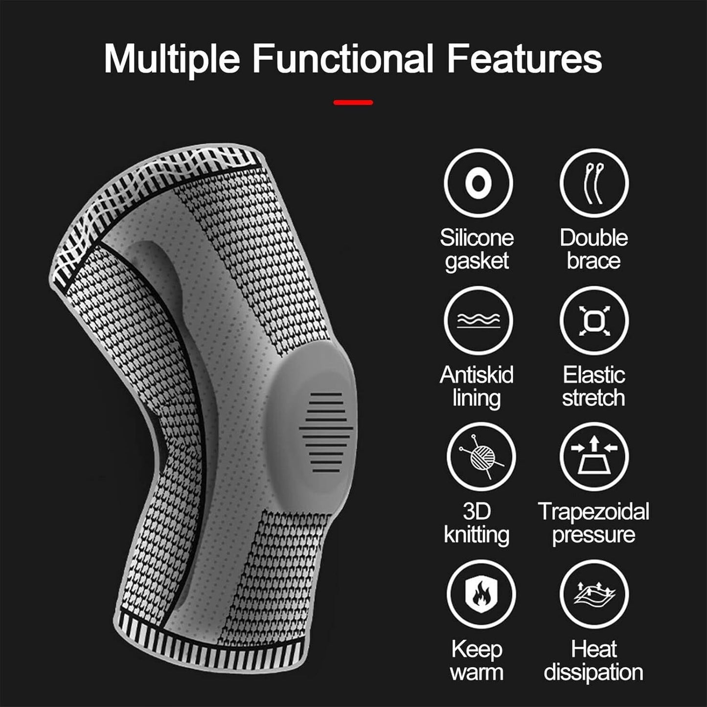 Knee Brace Strap with Patella Support – Pain Relief & Sports Protection