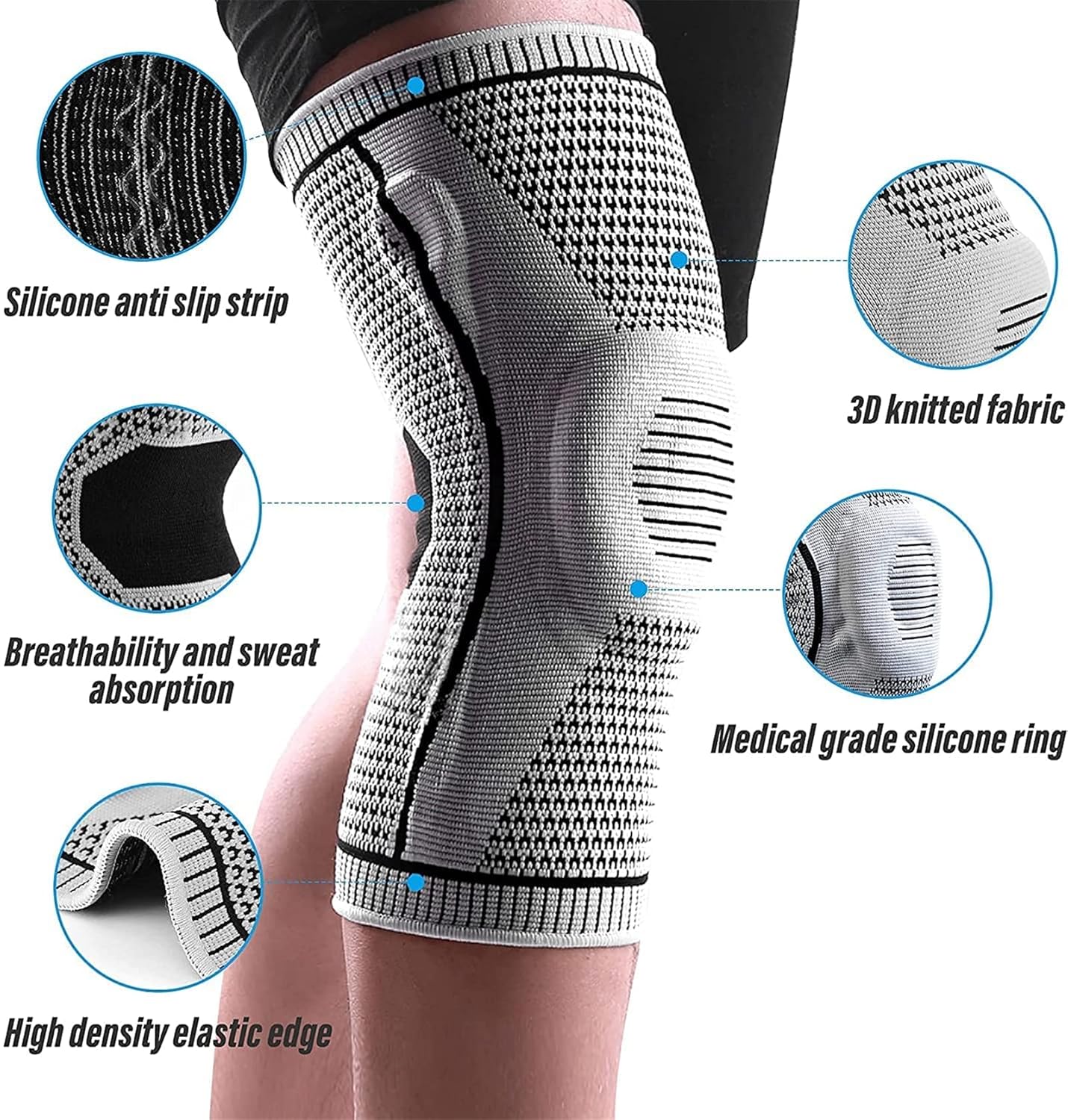 Knee Brace Strap with Patella Support – Pain Relief & Sports Protection