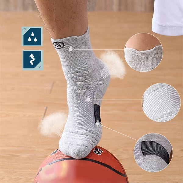 Men’s Sports Compression Socks – For Basketball, Cycling & Running
