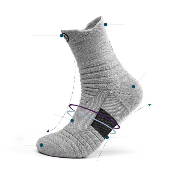 Men’s Sports Compression Socks – For Basketball, Cycling & Running