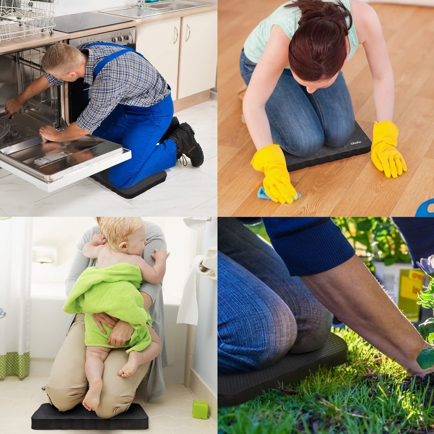 Non-slip kneeling mat