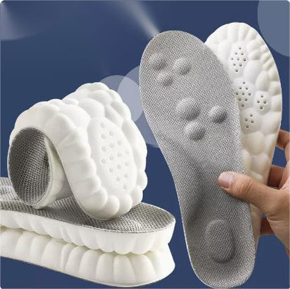 4D Cloud Sport Insoles – Breathable, Shock-Absorbing Comfort