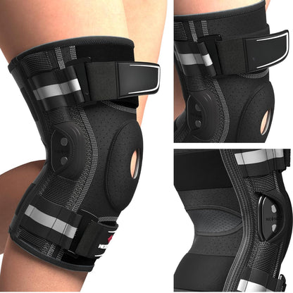 Adjustable Knee Brace for Pain Relief – Removable Stabilizers for Joint Support