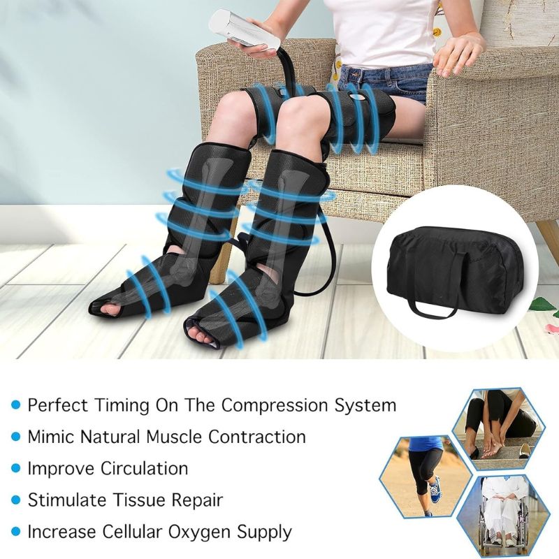 Leg massager with extensions

