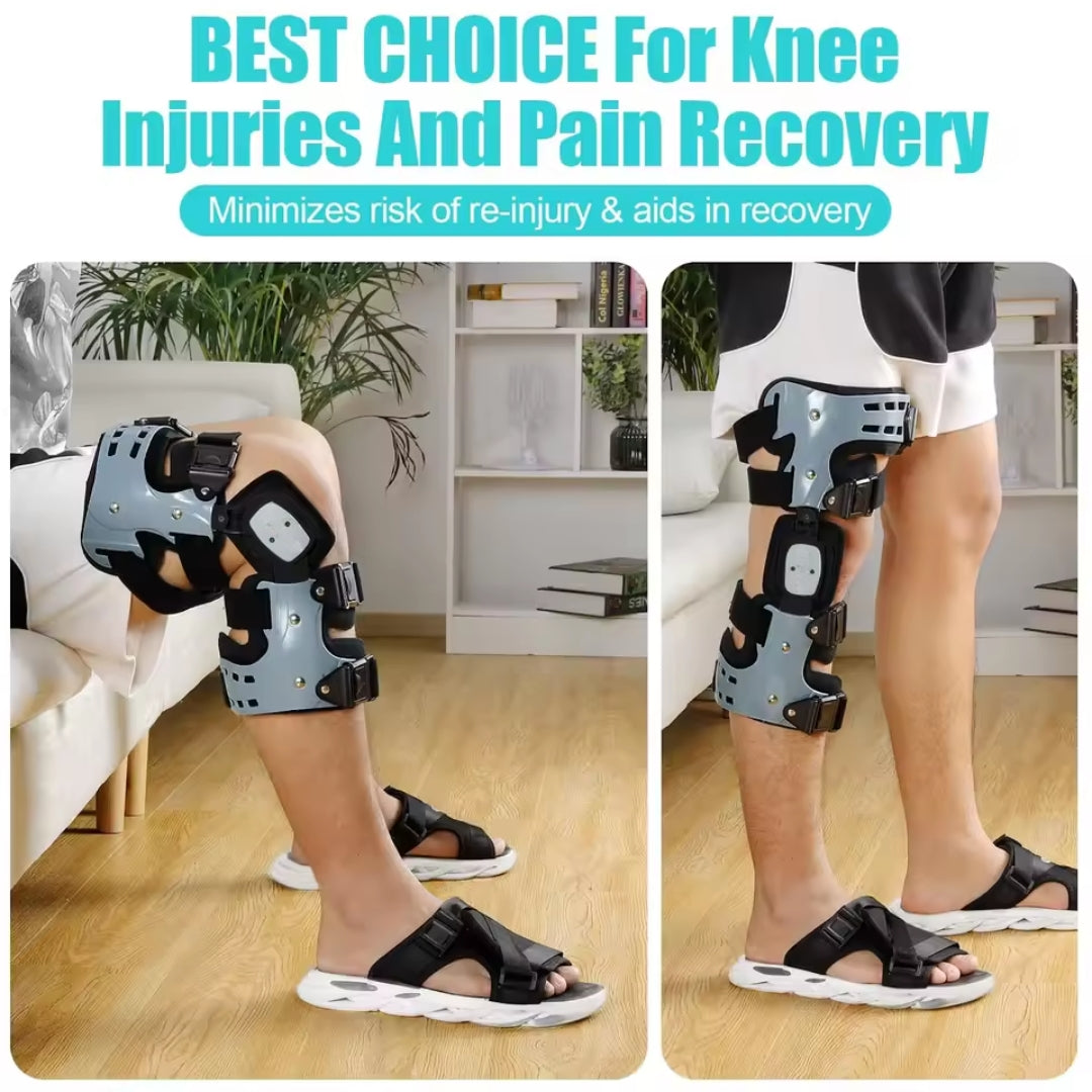 Knee brace for injuries and pain recovery 