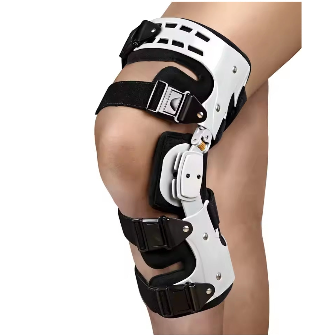 Valgus knee correction brace