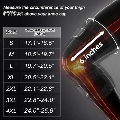 Adjustable Knee Brace for Pain Relief – Removable Stabilizers for Joint Support