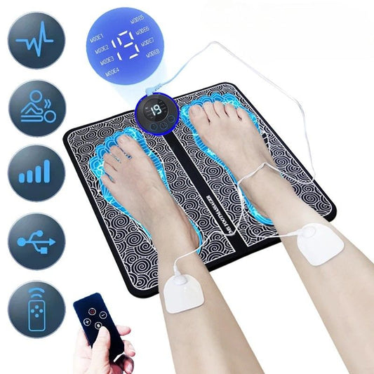 Portable Electric Foot Relaxation Mat- 8 Modes & USB Rechargeable